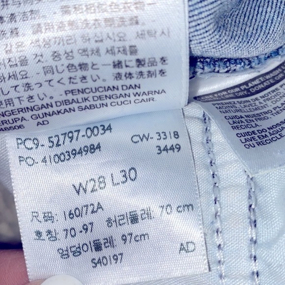 Levi’s high rise 720 super skinny distressed jeans size 28/30 - Picture 6 of 11